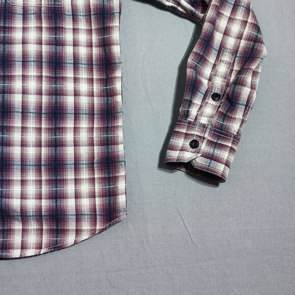 Converse One Star button down shirt men's sz S multi-colour purple plaid pattern - Picture 7 of 10